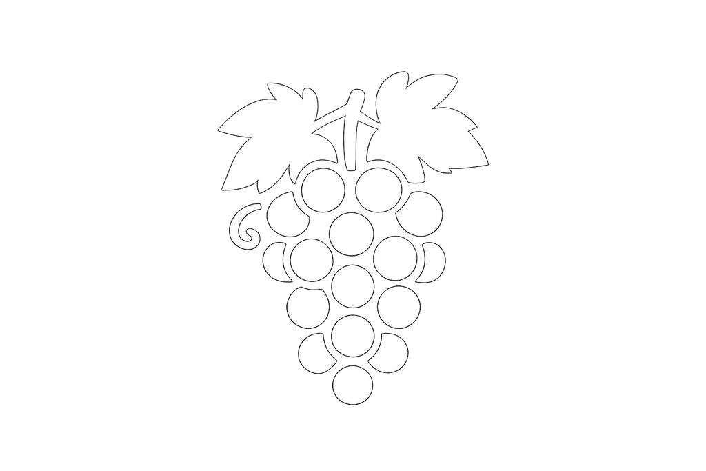 icon pour cépage. Juste l'icon sans lettre et en blanc.
