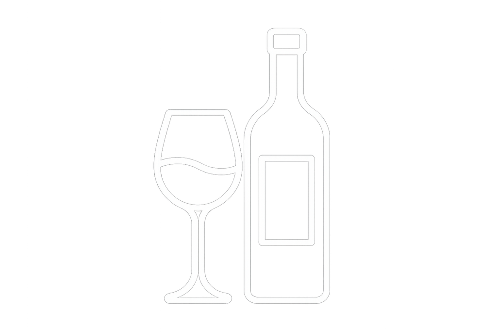 icon pour dégustation de vin, fond transparent, stroke blanc et sans lettre.